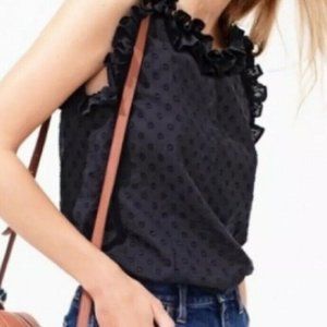 J. Crew Ruffle Neck Blouse